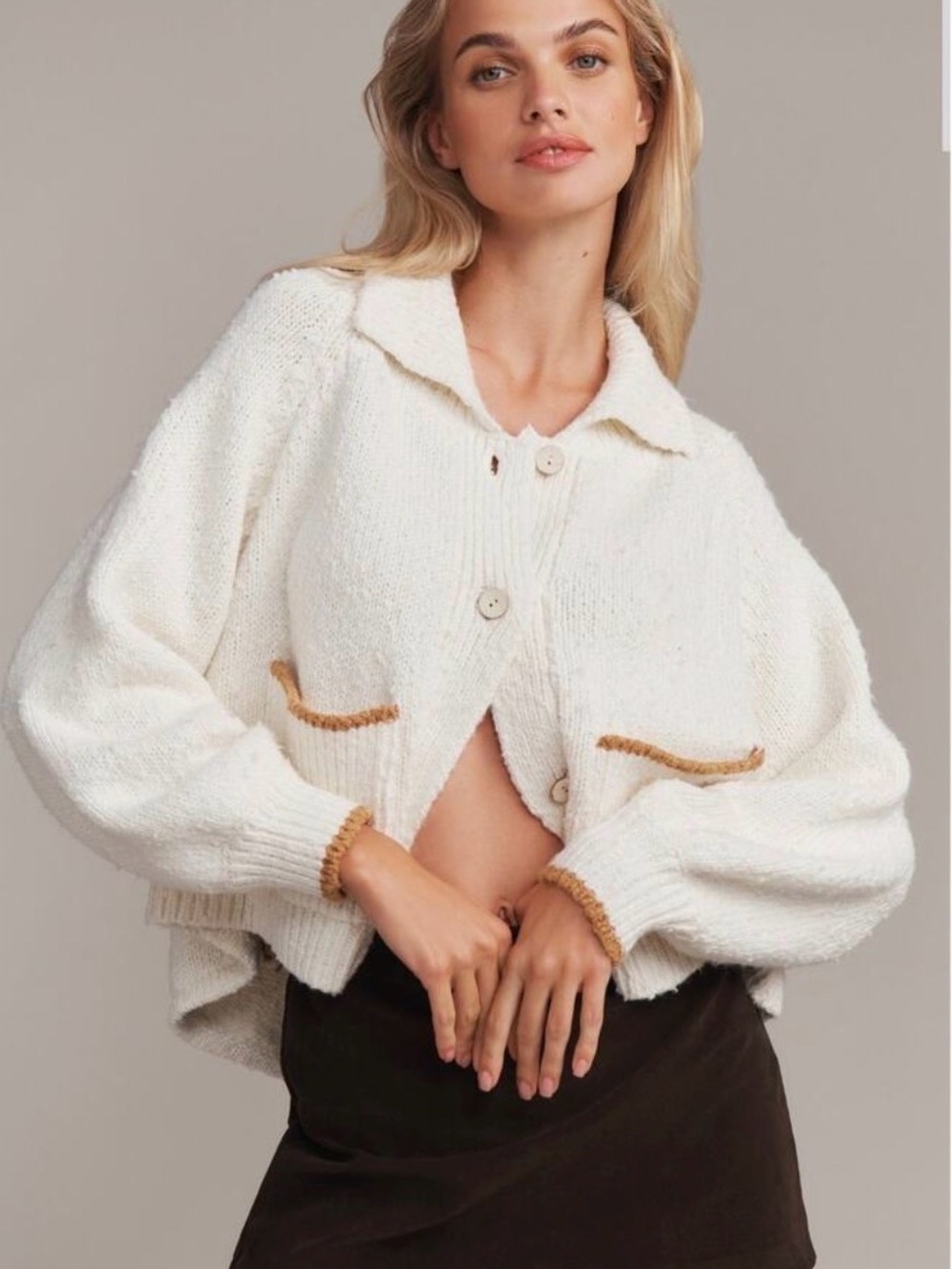 Pilcro Jesse Dog Icon Cardigan - Picture 3 of 9